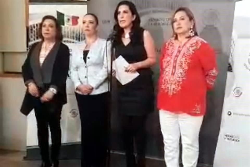 El anunció lo dio Kenia López acompañada de sus compañeros de fracción Julén Rementería, Xóchitl Gálvez, Alejandra Reynoso, Damián Zepeda y Guadalupe Murguía