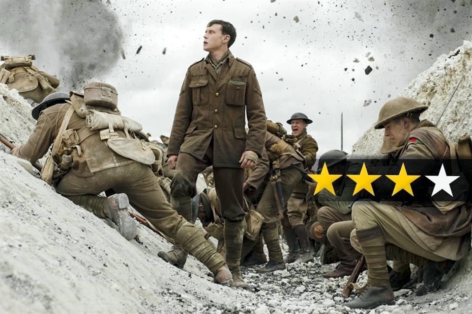 '1917' es otra película bélica que critica la Primera Guerra con un gran relato visual y formal, pero sin una historia nueva que contar.