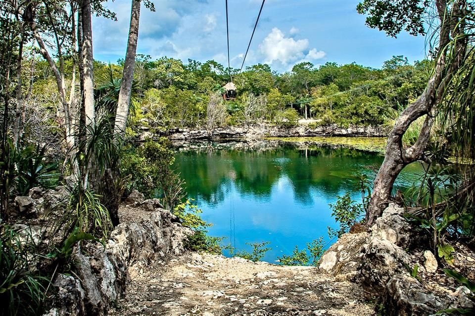 La principal atracción de la reserva de Tankah son sus cenotes.