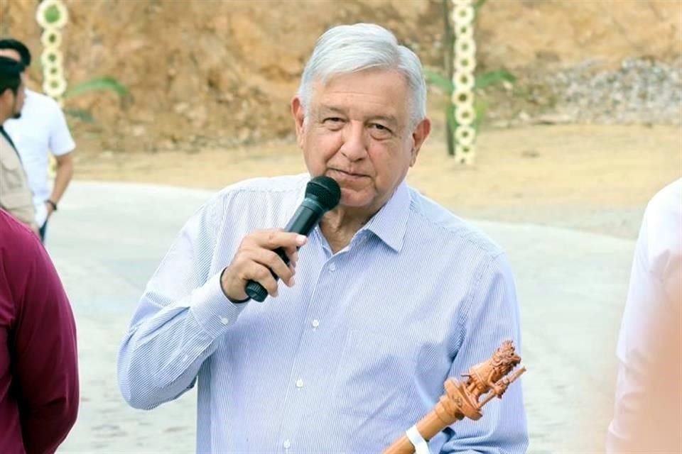 AMLO estuvo de gira por Oaxaca.