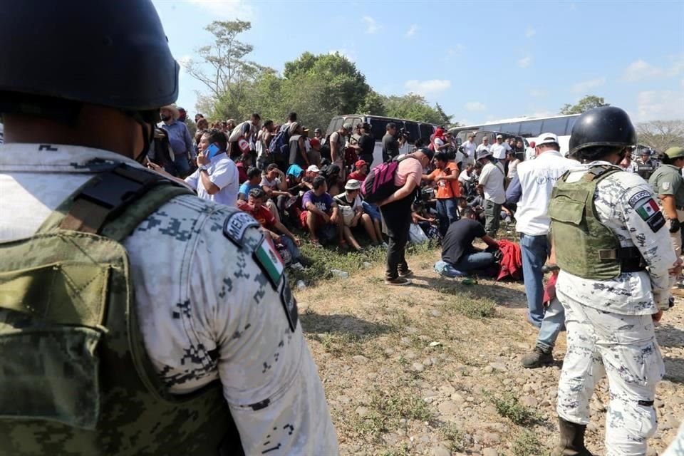 Los detenidos fueron trasladados a la Estación Siglo 21.