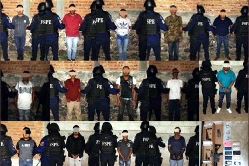 Del total, 13 fueron descritos como del Cártel Jalisco Nueva Generación (CJNG) y 11 del Cártel de Santa Rosa de Lima.