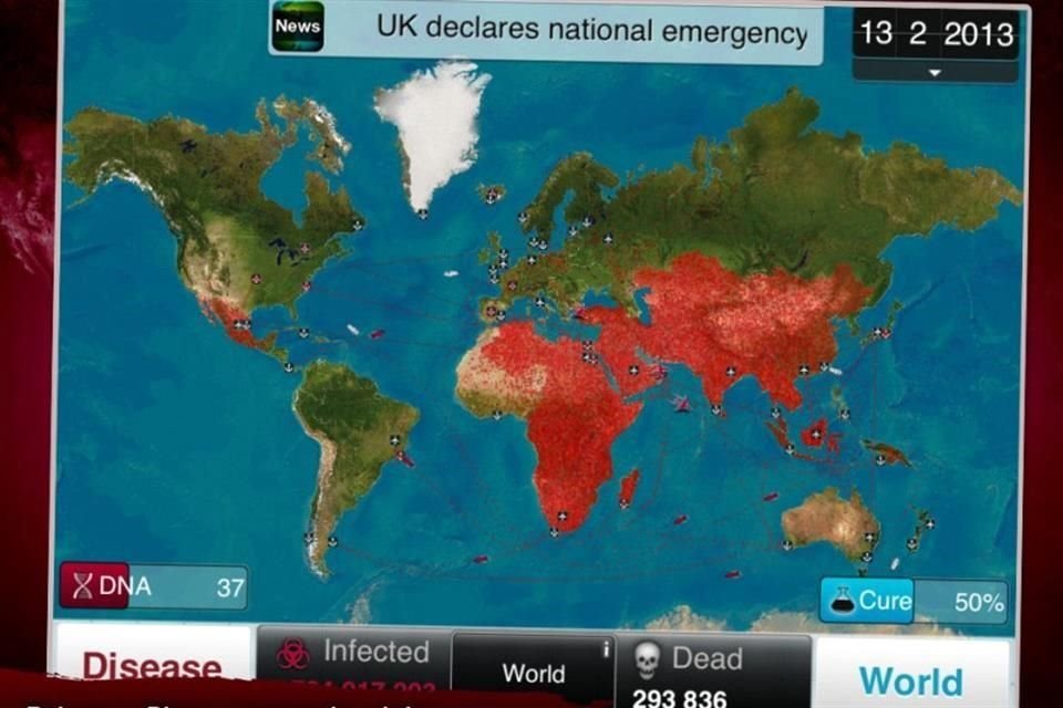 El propósito de Plague Inc. es simular una pandemia, en la que el jugador crea su propio virus y lo evoluciona para esparcirlo con mayor rapidez.