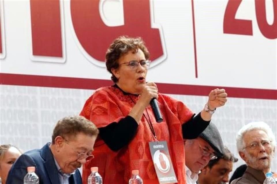 Bertha Luján, presidente del Consejo Nacional de Morena.