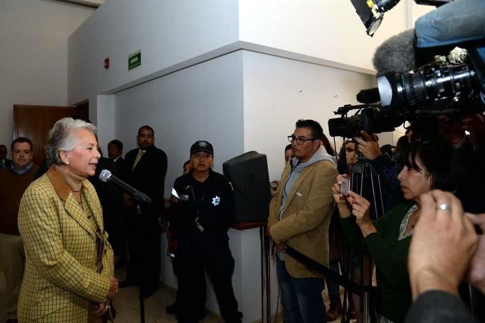 'Vamos a cuidar mucho la manera normativa para llegar a lo que el Presidente ha decidido', externó la funcionaria.