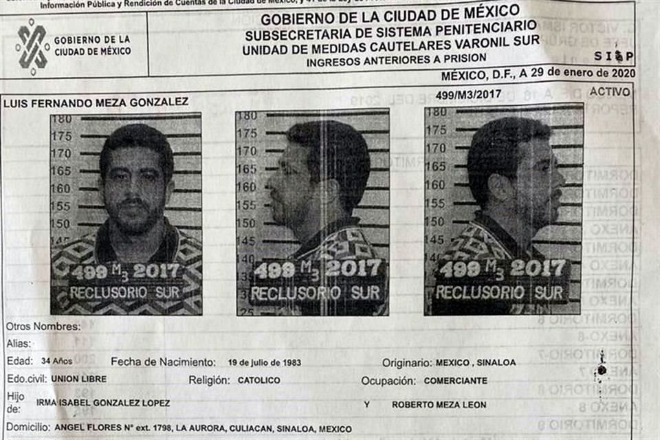 Recluido por delitos contra la salud.