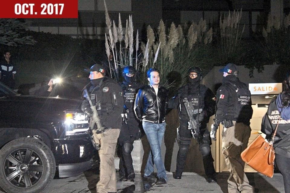 'El Vic' fue detenido en un operativo en el condominio Be Grand Lomas, en Santa Fe, en octubre de 2017.