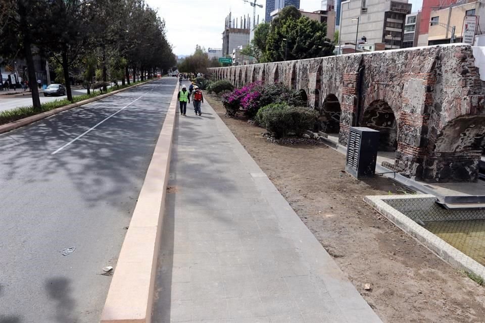 En la Avenida Chapultepec se privilegió el paso peatonal y ciclista, desde Lieja a Avenida Insurgentes.