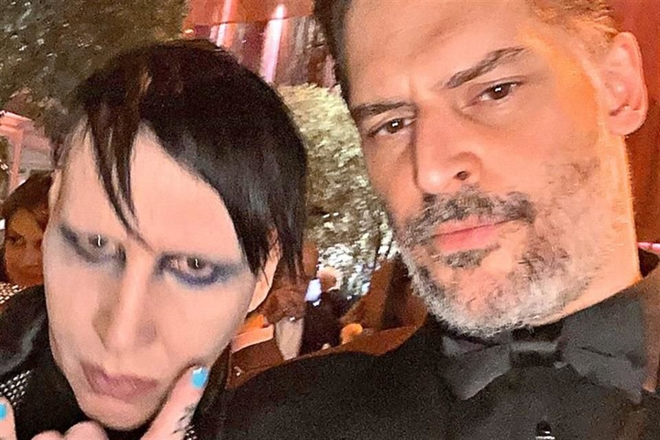 Marilyn Manson posó junto a  Joe Manganiello.