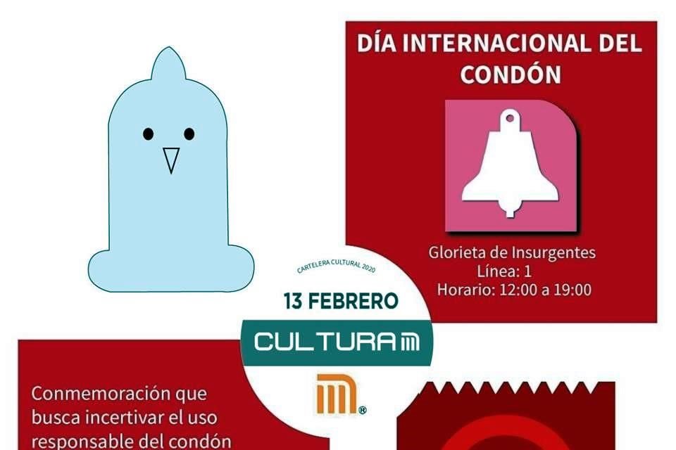 En este Día Internacional del Condón se impartirán en la Glorieta de Insurgentes talleres sobre el uso de diversos métodos anticonceptivos y pláticas sobre el VIH.