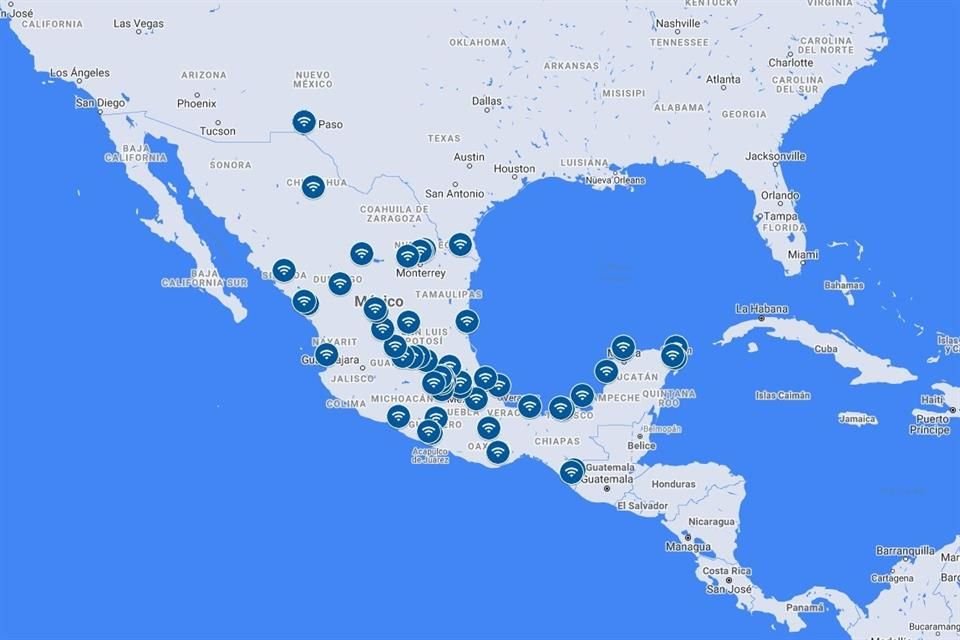 Los usuarios mexicanos contaban con más de 100 estaciones operando en plazas, parques y espacios públicos en todo el País, donde podían conectarse a Internet al recibir publicidad mientras navegaban.