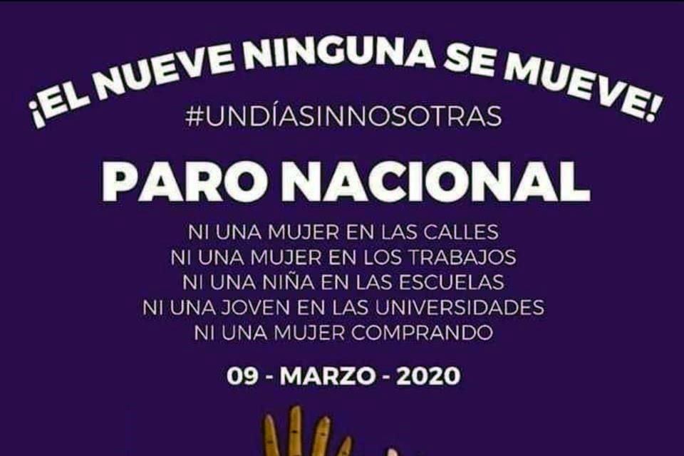 La iniciativa fue acompañada por los hashtag #UnDíaSinNosotras y #UnDíaSinMujeres para visibilizar la importancia de las mujeres en la sociedad y la economía.