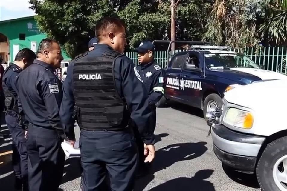 Agentes de seguridad se empezaron a movilizar en la Fiscalía de Atizapán.