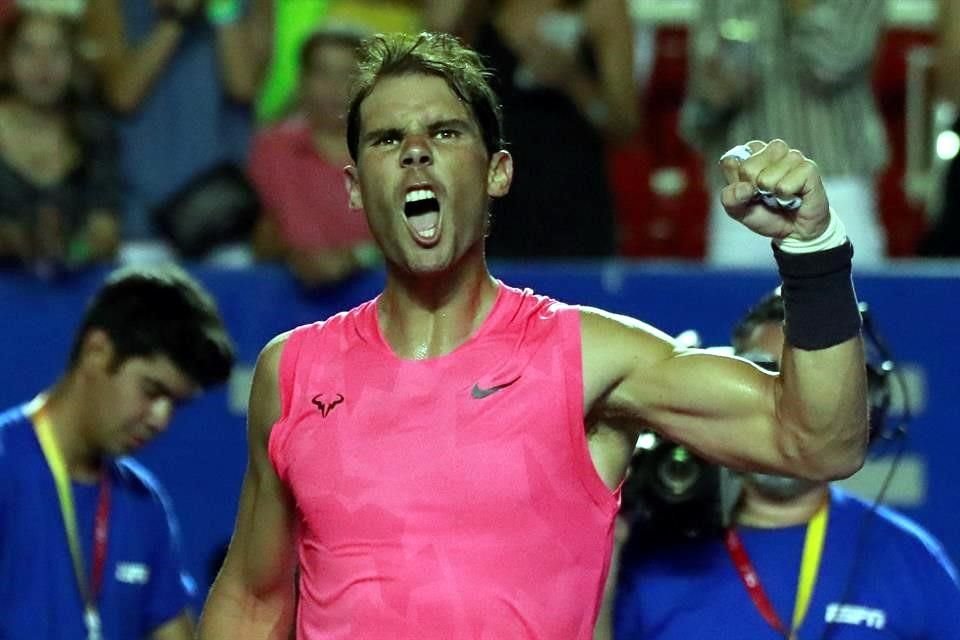 Rafael Nadal avanzó a los Cuartos de final delAbierto Mexicano de Tenis tras superar a Miomir Kecmanovic en el torneo en Acapulco.