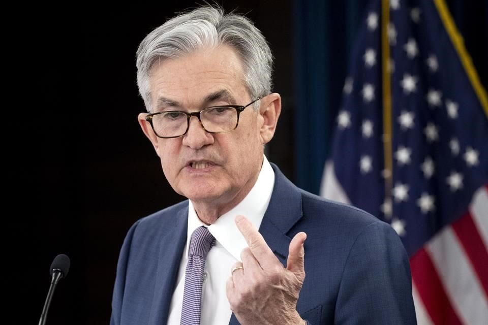 Jerome Powell, presidente de la Reserva Federal de EU.