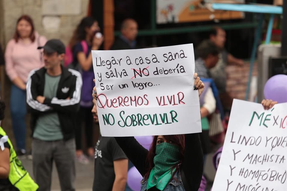 Marcha por el Día Internacional de la Mujer.