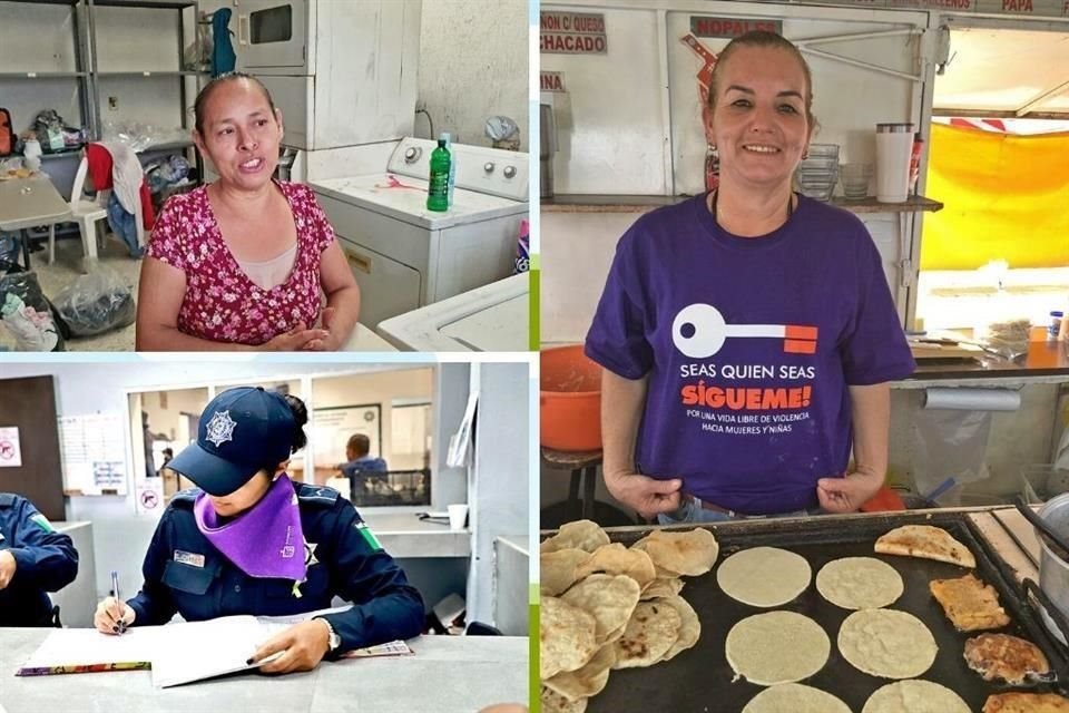 Durante el paro, ya sea obligadas o por convicción, las mujeres también se hicieron presentes en centros de trabajo del área metropolitana de Monterrey.