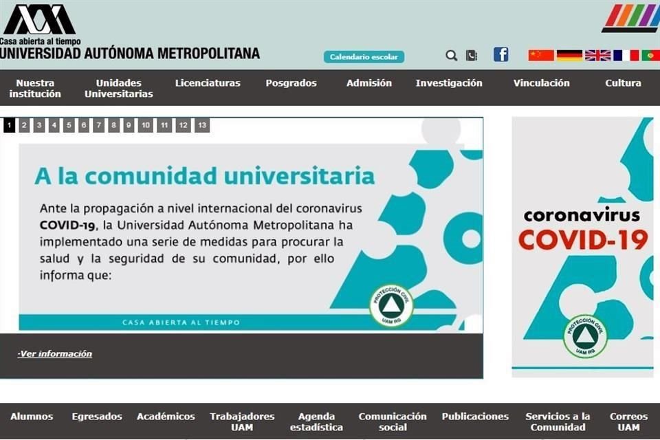 Universidades del País anunciaron la cancelación de eventos, la creación de comités y la suspensión temporal de labores ante coronavirus.