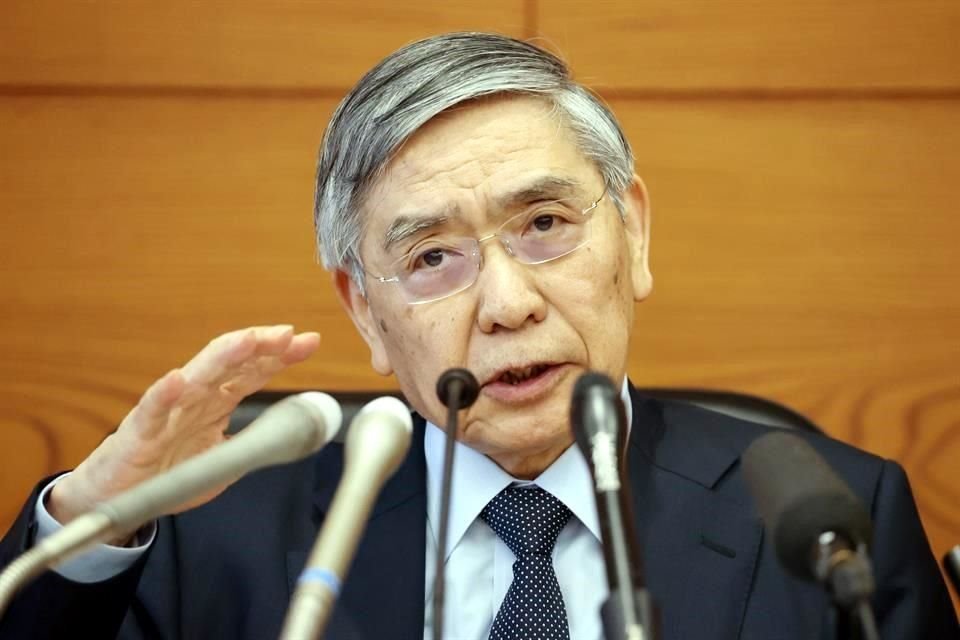 Haruhiko Kuroda, gobernador del Banco de Japón.