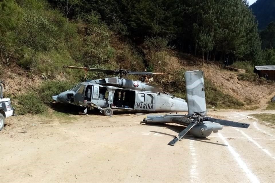 El helicóptero que se desplomó en Veracruz trasladaba a dos víctimas de secuestro.
