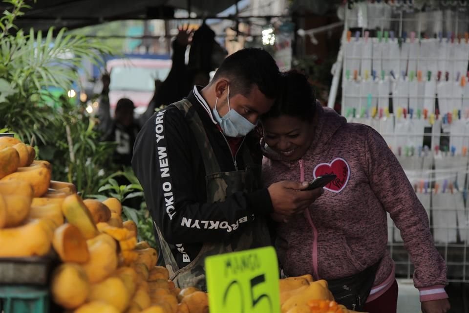 Calles del centro de Monterrey durante la pandemia del Covid-19.