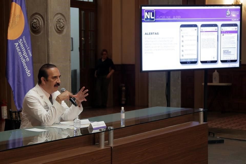 El Estado presentó la app 'Nuevo León Comunicación Informativa' para difundir información sobre el coronavirus y realizar reportes de posibles casos.