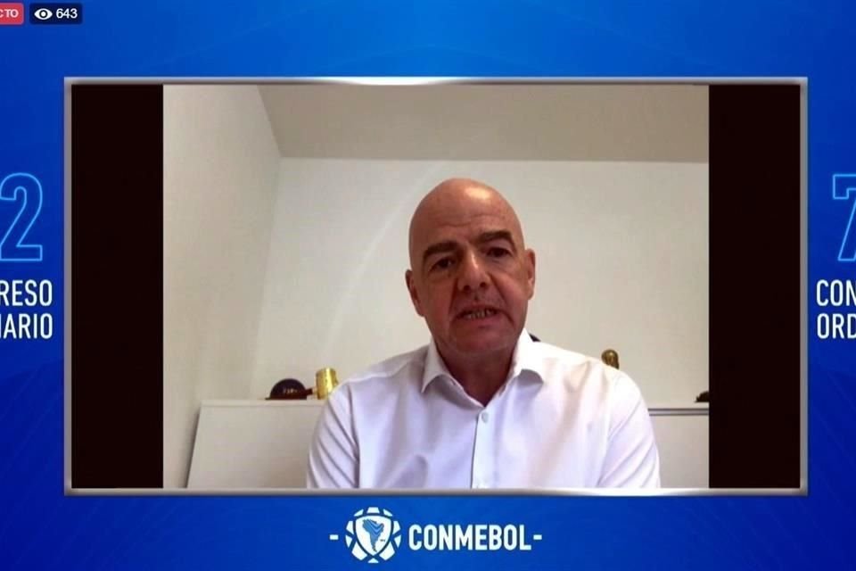 Infantino espera pronto se resuelva el tema del coronavirus.