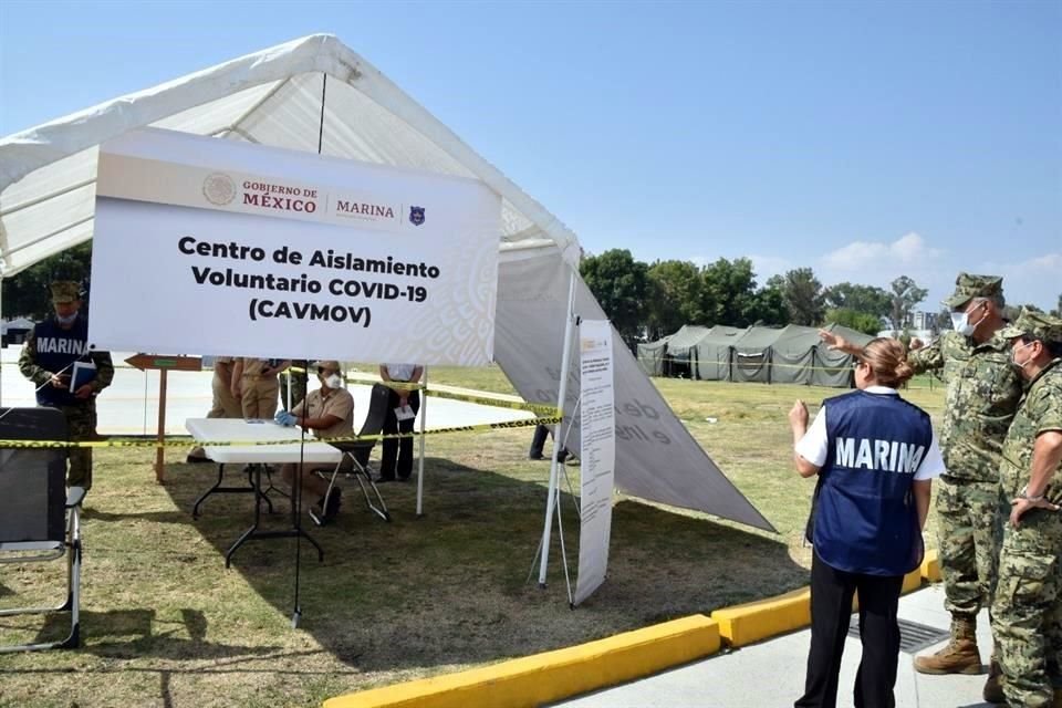 La Semar preparó centros de aislamiento en la Ciudad de México para pacientes con Covid-19 que no estén graves.