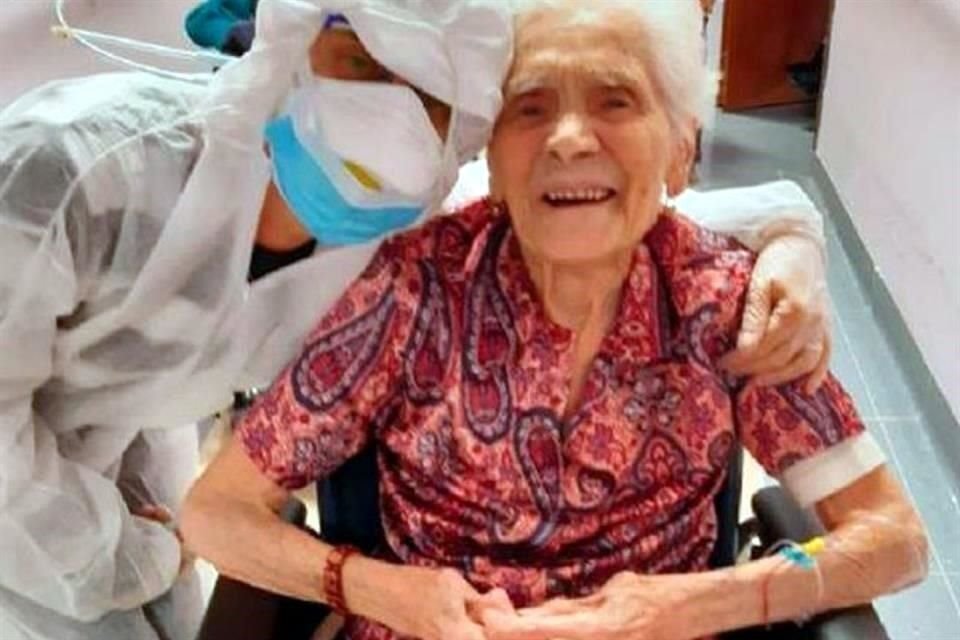 Ada Zanusso, italiana de 104 años, es la persona más longeva en vencer el coronavirus.