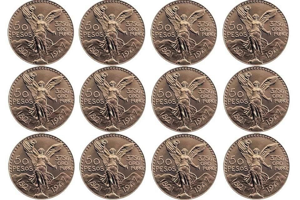 Un centenario generalmente tienen 37.5 gramos de oro.