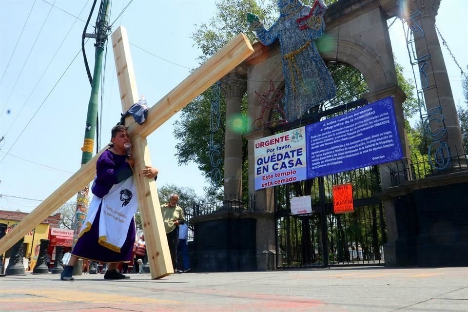 Debido a la pandemia, este año la Pasión de Cristo en Iztapalapa se efectuará nuevamente sin público.