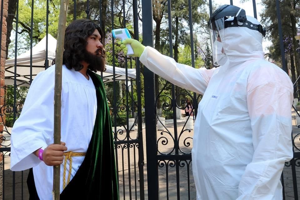 En el lugar, también se implementaron medidas contra posibles contagios.