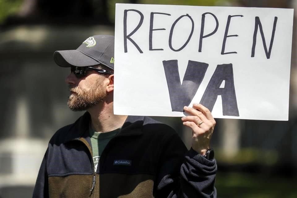 Algunos estados de EU han visto protestas para presionar la reapertura de la economía, tras confinamiento por Covid-19 y se prevén más.