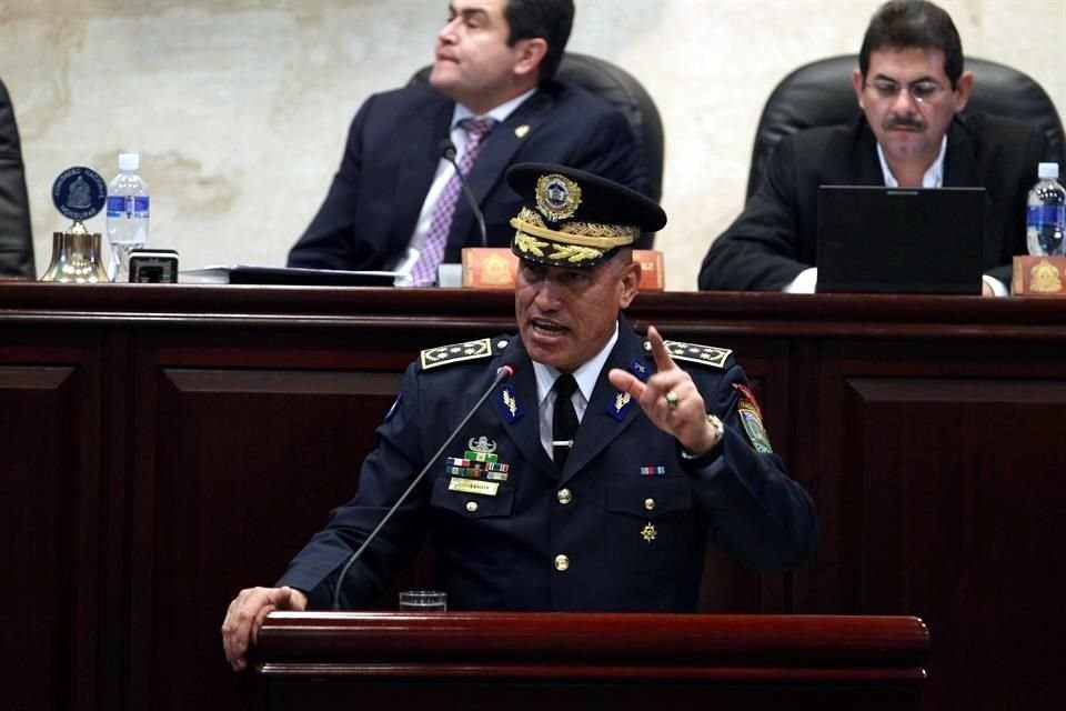 Fotografía de archivo del 10 de abril de 2013 que muestra al entonces director de la Policía Nacional, comisionado general Juan Carlos Bonilla Valladares.