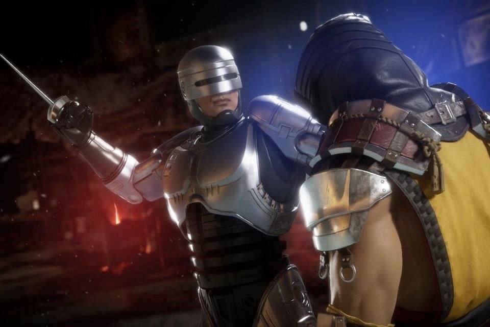 El estudio contrató al actor Peter Weller, quien personificó a RoboCop en el filme original de 1987 y en RoboCop 2 de 1990, para que prestara su voz en su debut en Mortal Kombat.