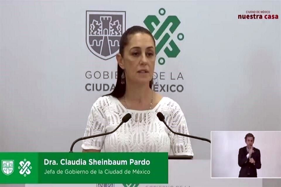 Plan de CDMX contempla semáforo diario basado en ocupación hospitalaria; prevén que nivel rojo se mantenga hasta el 15 de junio y vuelta a clases hasta agosto, señaló la Jefa de Gobierno.