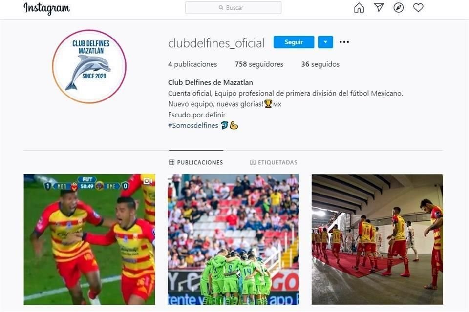 Aunque se duda de su autenticidad, ya exite un perfil en Instagram del Club Delfines de Mazatlán.