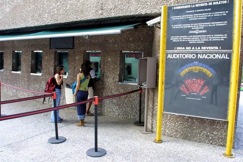 Auditorio Nacional informó que su taquillas continuarán cerradas hasta nuevo aviso.