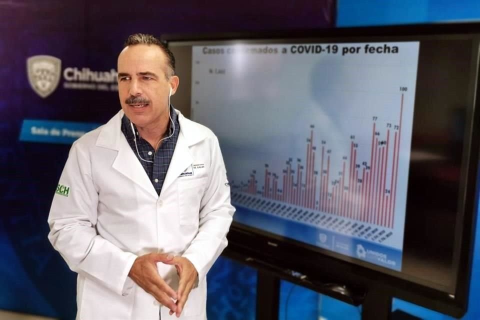 Arturo Valenzuela, director médico de la zona norte de la Secretaría de Salud de Chihuahua.