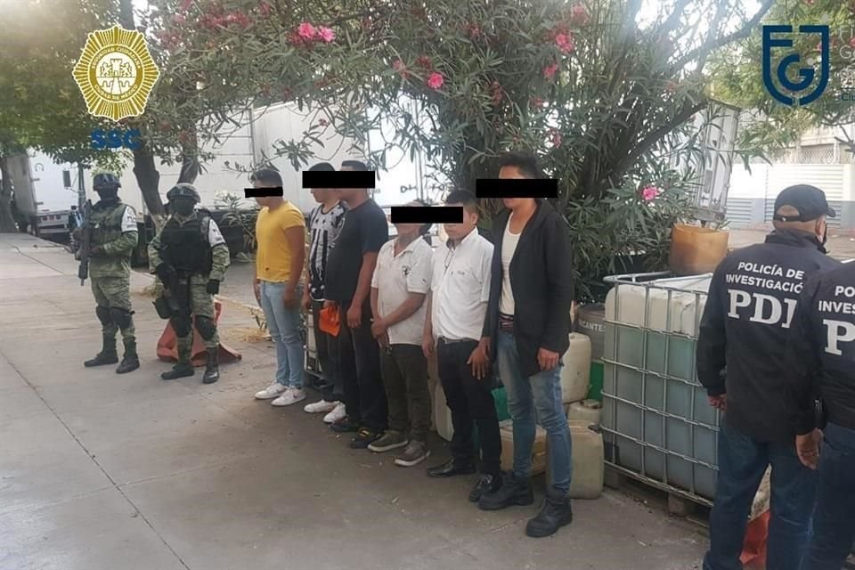 Seis hombres fueron detenidos en Azcapotzalco.