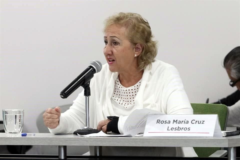 Rosa María Cruz Lesbros, presidenta del Sistema Nacional Anticorrupción.