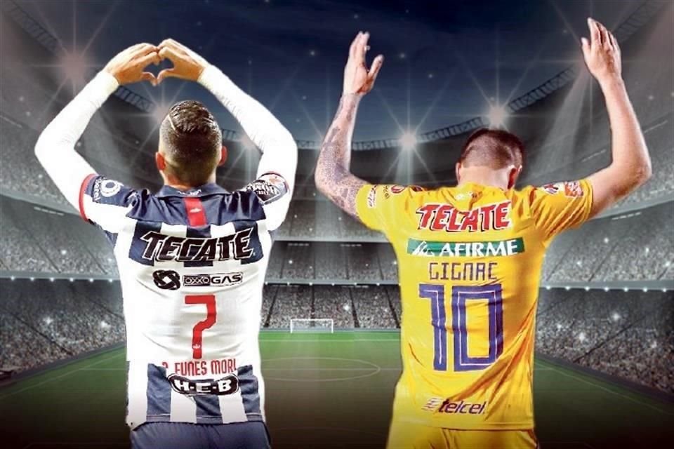Funes Mori y Gignac llegaron a Rayados y Tigres con una semana de diferencia, hace 5 años.