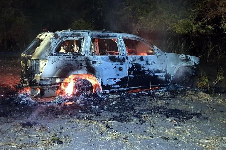 En el sitio fue localizada una unidad calcinada.