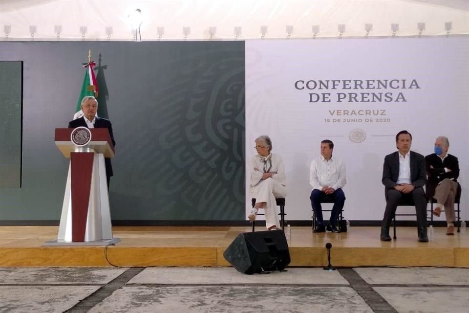 López Obrador en su conferencia mañanera de este lunes.