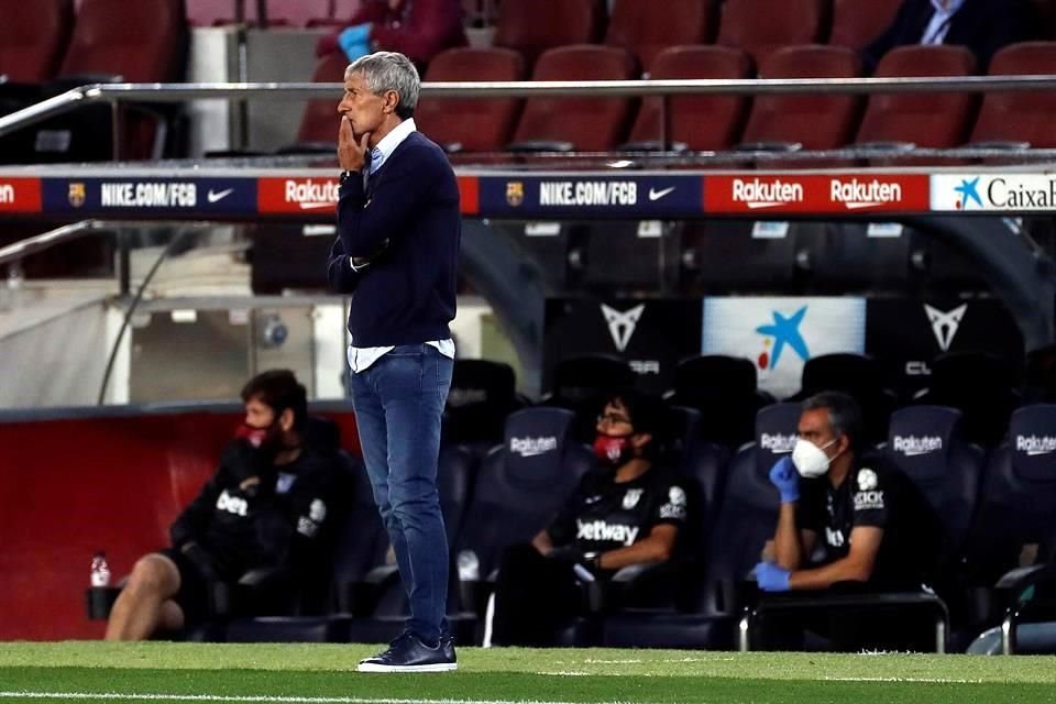 Quique Setién sabe que su equipo no dio un buen partido.