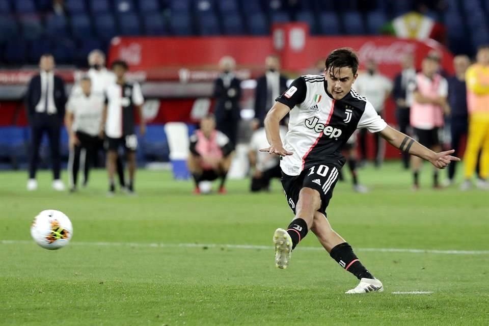 Paulo Dybala fue el primero que falló por la Juve en la sere de penales.