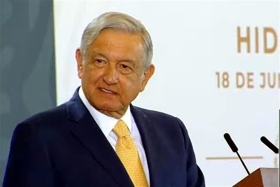 López Obrador en su conferencia mañanera de este jueves en la capital hidalguense.