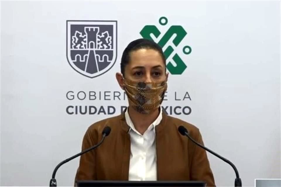 La Jefa de Gobierno anunció que la Ciudad permanecerá en semáforo naranja la próxima semana y que ha disminuido número de hospitalizados.