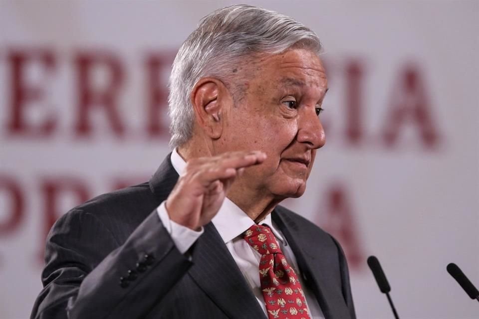 Andrés Manuel López Obrador, Presidente de México, durante la conferencia matutina de este lunes.