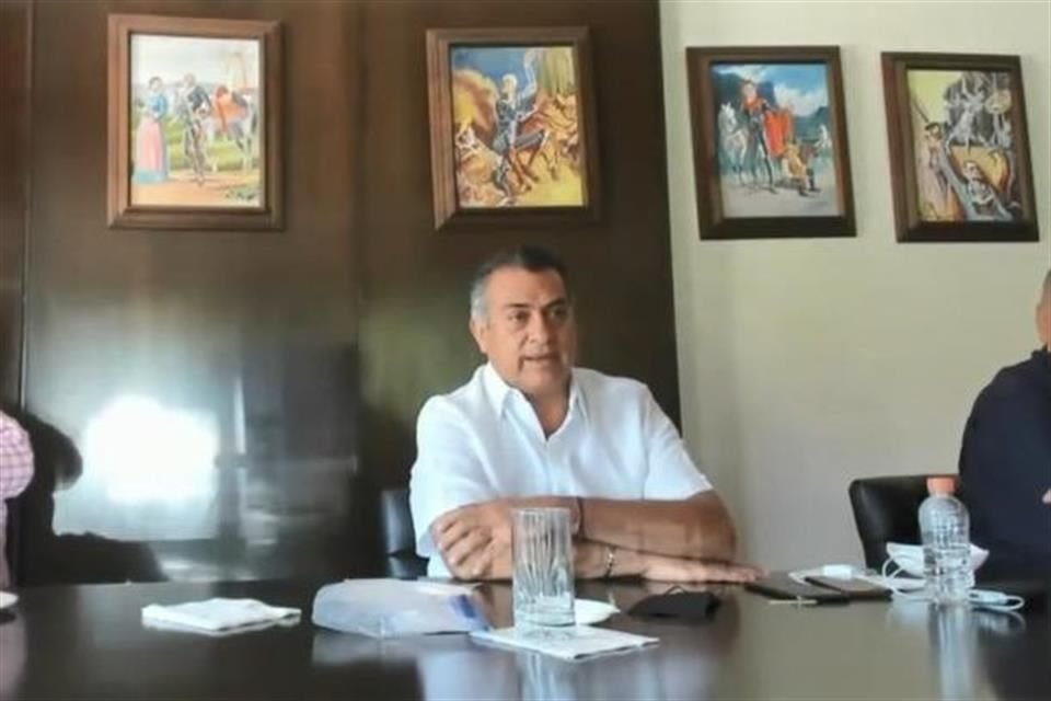 Jaime Rodríguez Calderón durante la reunión virtual de la 'Alianza Federalista'.